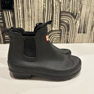 Hunter Kids Black Rain Boots